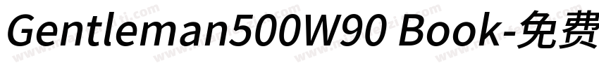 Gentleman500W90 Book字体转换